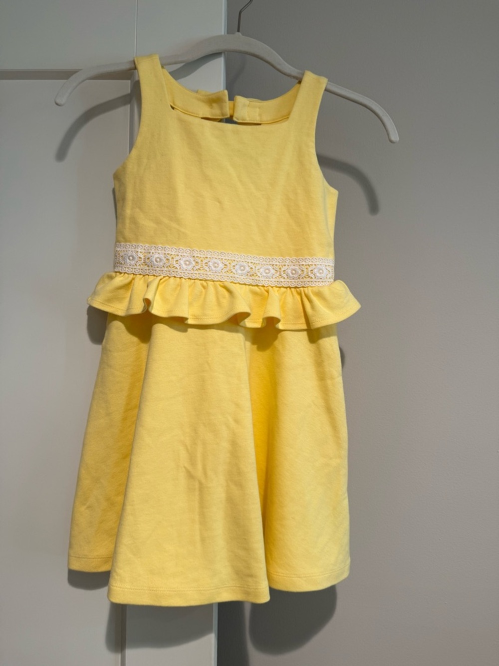 New Janie and Jack Peplum Lace Waist Kids Dress